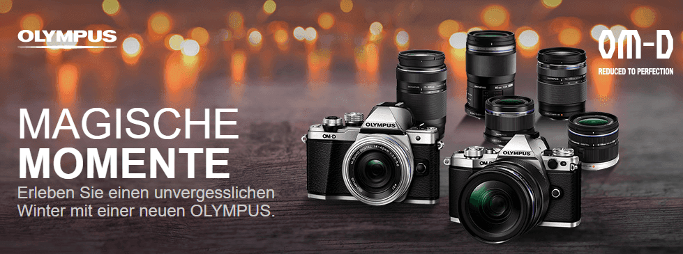 Olympus magische Momente – Cashback