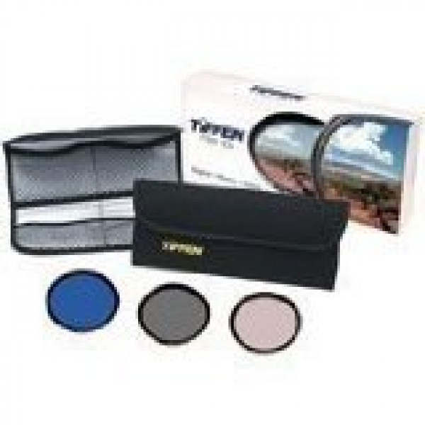 Tiffen DELUXE 3 Filter Kit inkl. UV Protector, Neutral Density.6, FL-D®, 4-Pocket Filter Pouch( 82mm Ringfilter )-32