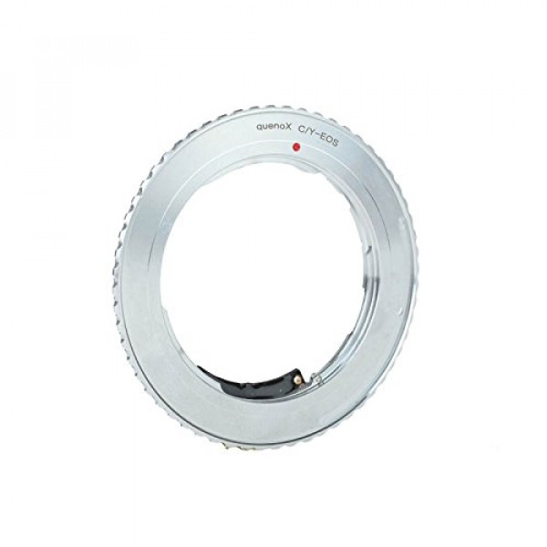 Quenox AF-Confirm Objektivadapter (Adapter, Adapterring) Contax/Yashica Canon EF z.B. für Canon EOS 1200D 1100D 1000D 100D 760D 750D 700D 650D 600D 550D 500D 450D 400D 350D 300D 70D 60D 50D 40D 30D 20D 10D 7D Mark II 7D 6D 5DS 5DS R 5D Mark III 5D Mar-32