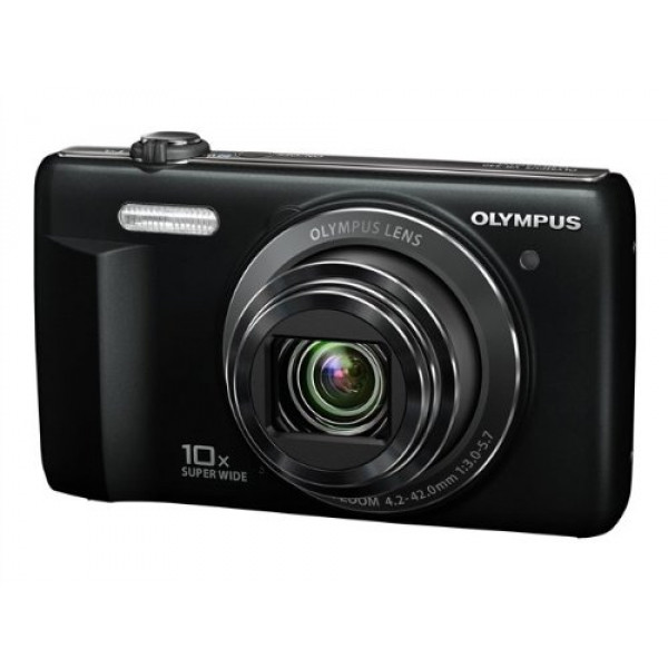 OLYMPUS VR-340 16 MPix Kit schwarz 10fach Superweitwinkel (24-240mmKB) 7,6cm 3 Z LCD HD-Video 720p dual IS inkl.2GB Karte + Tasch-31