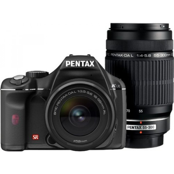 Pentax K-x + DA-L 18-55 und 55-300 Kit schwarz-31