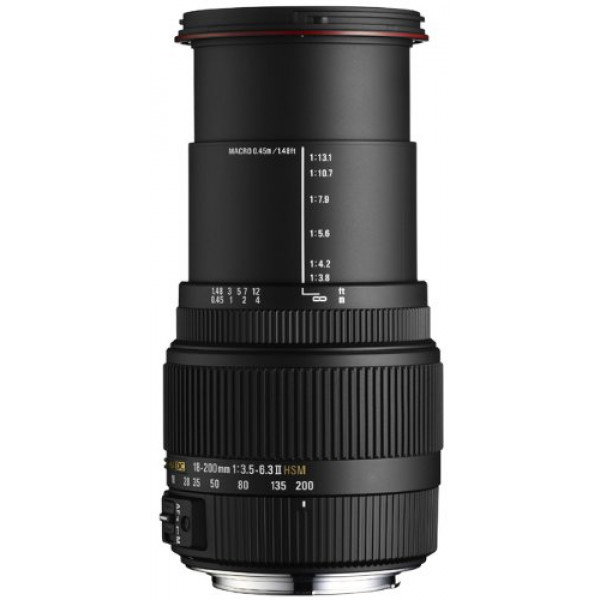 Sigma 18-200 mm F3,5-6,3 II DC OS HSM-Objektiv (62 mm Filterdurchmesser) für Nikon Objektivbajonett-32
