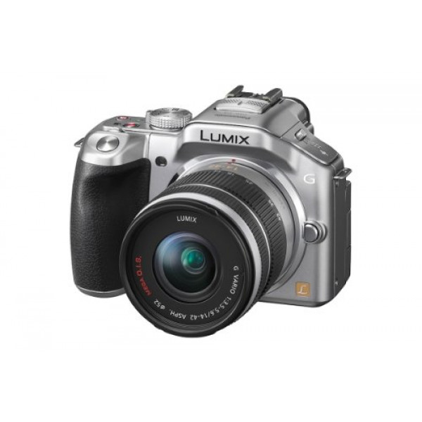 Panasonic Lumix DMC-G5KEG-S Systemkamera (16 Megapixel, 16-fach opt. Zoom, 7,6 cm (3 Zoll) Touchscreen, Full-HD Video, bildstabilisiert) silber inkl. Lumix G Vario 14-42mm OIS Objektiv-35