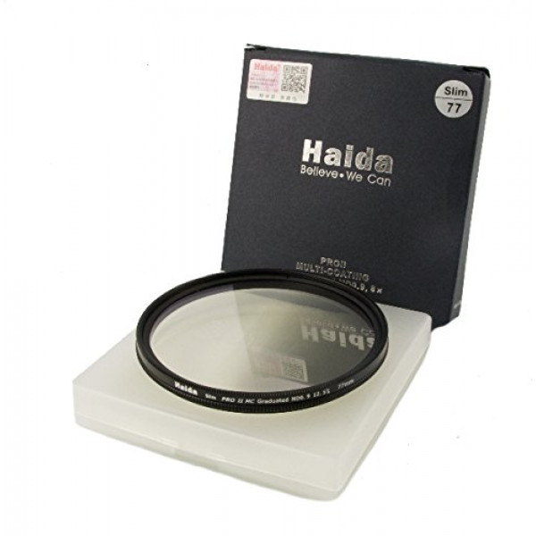 HAIDA Slim Pro II MC Optical GND Verlaufsfilter 0,9 (8x) (12,5 %) 77mm inkl. Cap-31