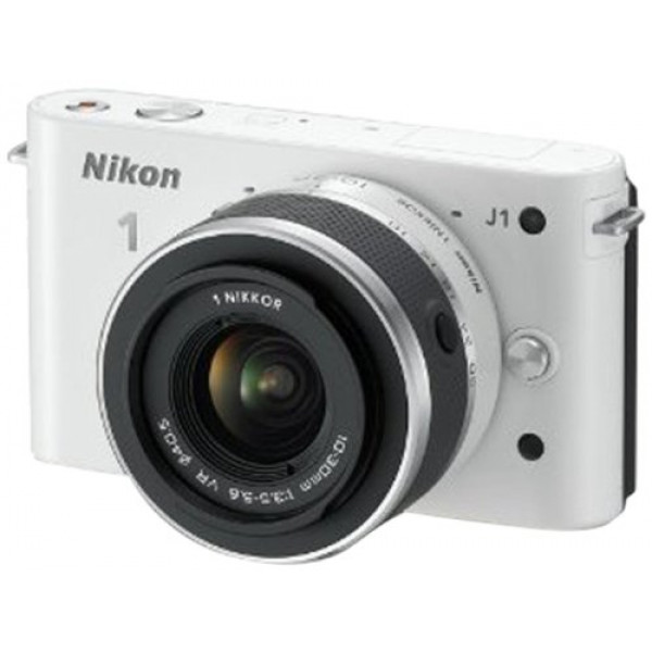 Nikon 1 J1 Systemkamera (10 Megapixel, 7,5 cm (3 Zoll) Display) weiß inkl 1 NIKKOR VR 10-30 mm Objektiv-35