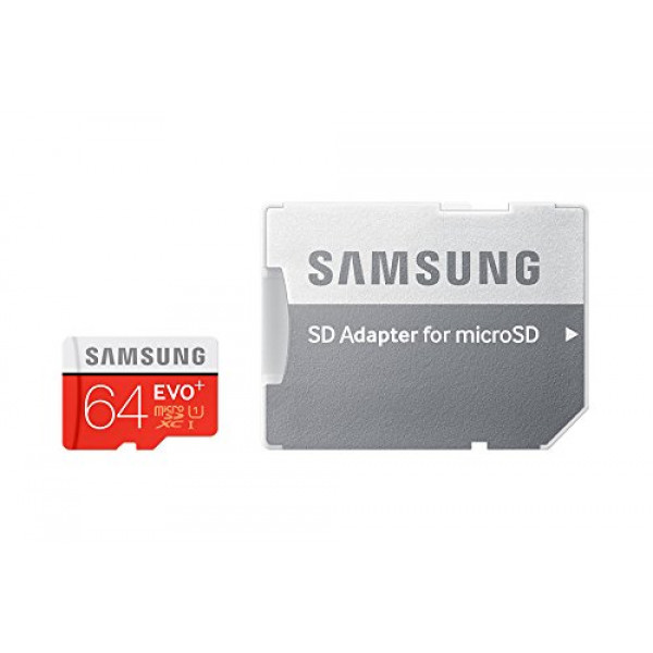 Samsung Speicherkarte MicroSDXC 64GB EVO Plus UHS-I Grade 1 Class 10 für Smartphones und Tablets, mit SD Adapter-36