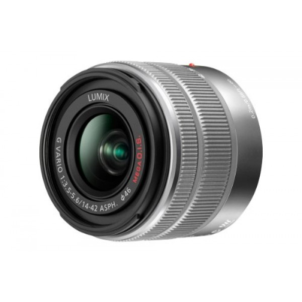 Panasonic H-FS1442AE-S AF-Motor Objektiv F5,6 ASPH OIS (14-42mm, Bildstabilisator) für G-Serie Kamera silber-32