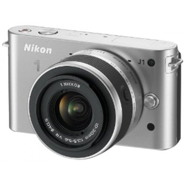 Nikon 1 J1 Systemkamera (10 Megapixel, 7,5 cm (3 Zoll) Display) silber inkl 1 NIKKOR VR 10-30 mm Objektiv-32