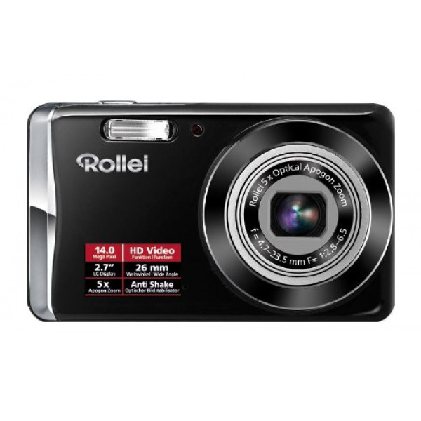 Rollei Compactline 390 Kompaktkamera (14 Megapixel, 5-fach optischer Zoom, 26 mm Weitwinkelobjektiv, 6,85 cm ( 2,7 Zoll ) Display) schwarz-36