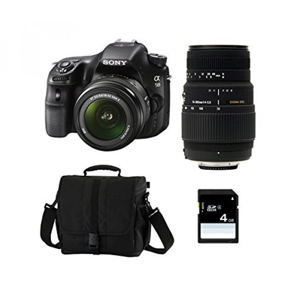 SONY Alpha 58 + 18-55 SAM + SIGMA 70-300 DG + Sac + Carte SD 4 Go-33