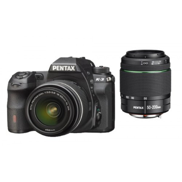 Pentax K-3 SLR-Digitalkamera (24 Megapixel, 8,1 cm (3,2 Zoll) LCD-Display, Live View, Full HD) inkl. DAL18-55/DA50-200WR kit schwarz-35