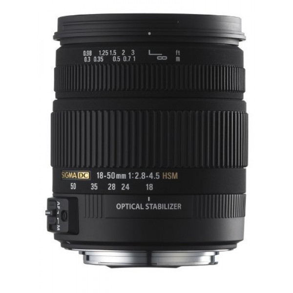 Sigma 18-50 mm F2.8-4.5 DC OS HSM-Objektiv (67 mm Filtergewinde) für Sigma Objektivbajonett-31