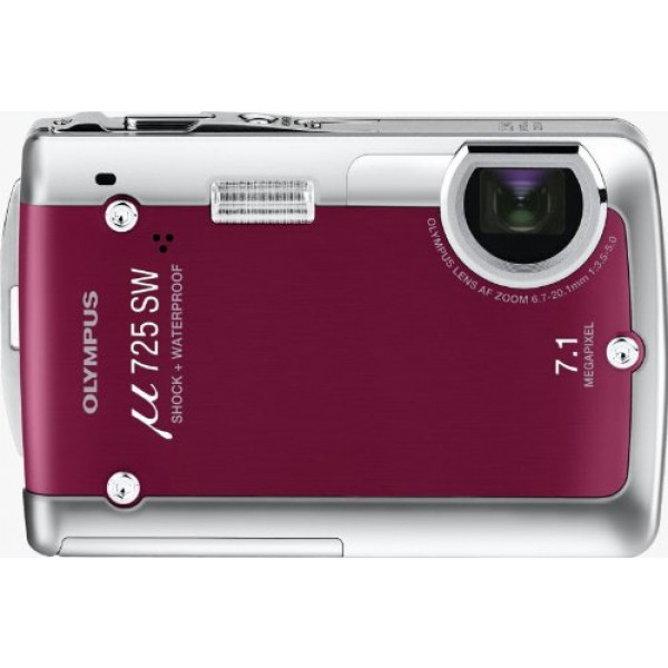 Olympus u-725 SW Digitalkamera (7 Megapixel) wasserdicht bis 5m in cherry red-32