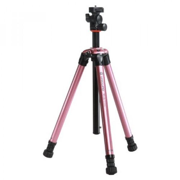 Vanguard Nivelo 214PK Kompaktstativ mit 4 Auszügen pink-39