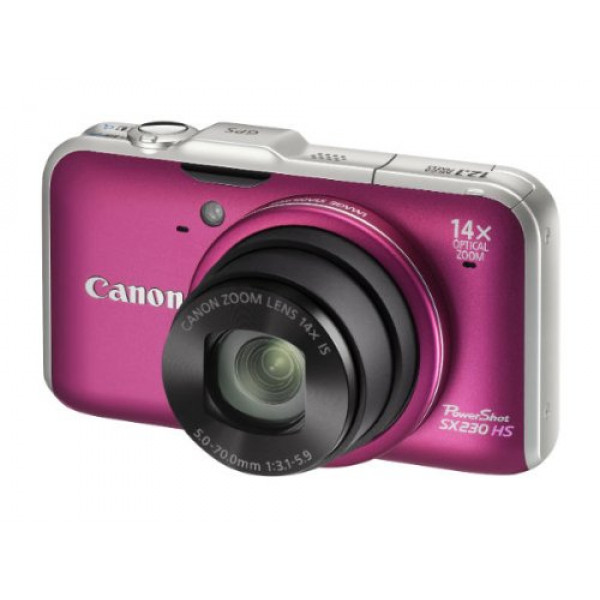 Canon PowerShot SX230 HS Digitalkamera (12 Megapixel, 14-fach opt. Zoom, 7,6 cm (3 Zoll) Display, Full HD, GPS, bildstabilisiert) fuchsia-35