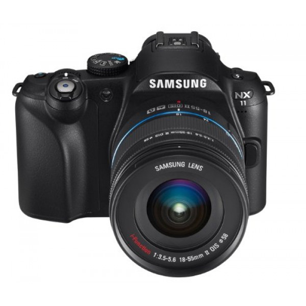 Samsung NX11 Systemkamera 14,6 Megapixel, 7,6 cm 3 Zoll Display, bildstabilisiert inkl. 18 