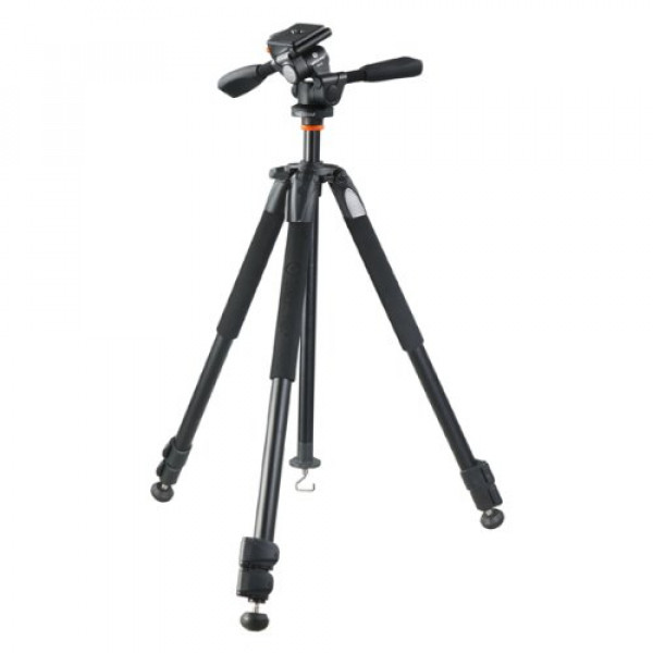 Vanguard Alta+ 233AP Aluminiumstativ (2 Auszüge, Belastbarkeit bis 3kg, max. Höhe 160 cm) mit Mehrwegeneiger PH-22-31