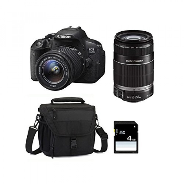 CANON EOS 700D + 18-55 IS STM + 55-250 IS STM + Sac + SD 4Go-33
