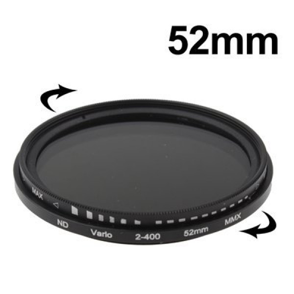 52mm Clixsy Doppel Gewinde ND Fader Graufilter Stellgröße Objektiv-Filter ND2 ND4 ND8 ND16 ND32 ND400-35