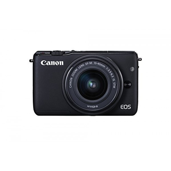 Canon EOS M10 Systemkamera (18 Megapixel, 7,5 cm (3 Zoll) Display, STM, WLAN, NFC, 1080p, Full HD) Kit mit EF-M 15-45mm IS schwarz-311