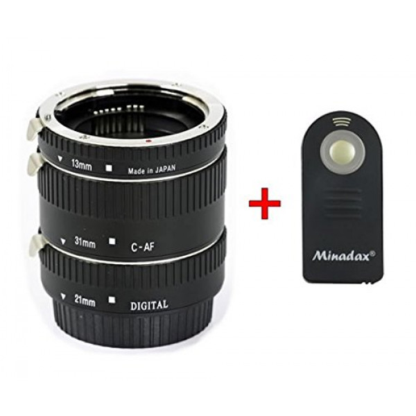 Automatik Zwischenringe " 3-teilig 31mm, 21mm and 13mm " Makrofotographie + Infrarot Fernausloeser and passende Neopren Tasche fuer Canon EF/EF-S EOS 700D, 650D, 600D, 550D, 500D, 450D, 400D, 350D, 300D, 100D, 60D, 50D, 7D, 6D, 5D Serie u.v.m.-39