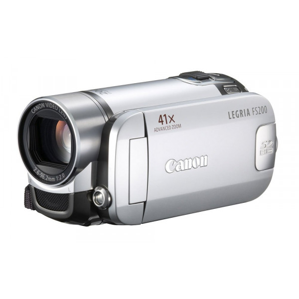 Canon LEGRIA FS200 SD-Camcorder (SDHC/SD/MMC-Card, 37-fach opt. Zoom, 6,9 cm (2,7 Zoll) Display) titansilber-34
