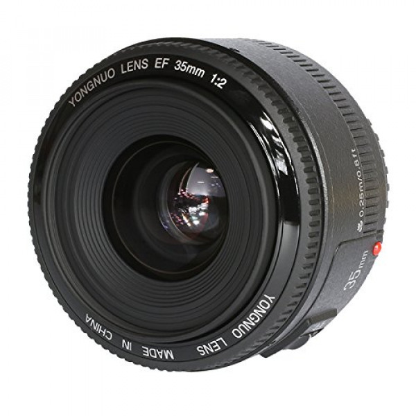 YONGNUO Festbrennweite Weitwinkel Objektiv mit EF Bajonett für Canon YN 35mm F2 für EOS 500D/600D/650D/700D/5D/5D Mark II/5D Mark III/5DS/5DS R/6D/7D/7D-310