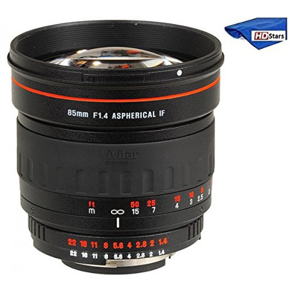 Vivitar 85mm 1:1,4 DSLR-Objektiv für Sony Alpha SLT A33, a35, a55, A57, A57M, A57K, a58, A58K, A65, A65V, A65VL, 68, a68, A77, A77II, A99V, A100, A200, A230, A290, A300, A330, A350, A380, A390, A450, A500, A560, A550, A580, A700, A850, A900 SLR-Digitalkam-37