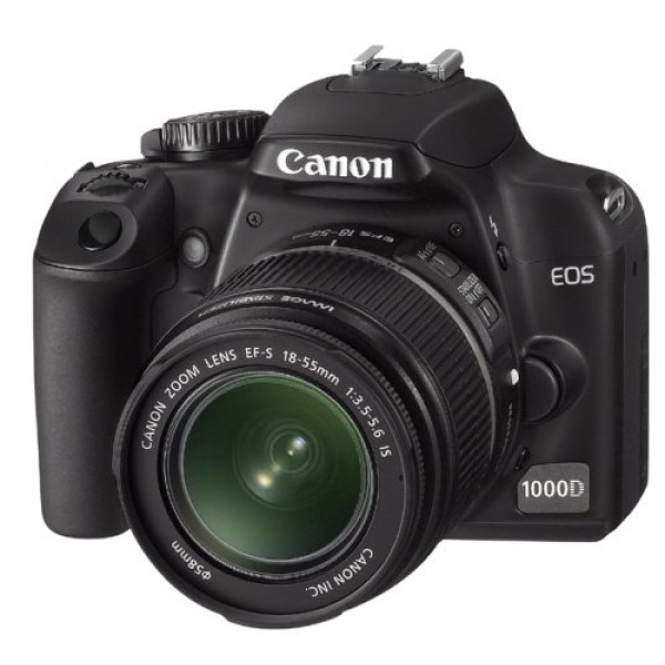 Canon EOS 1000D SLR-Digitalkamera (10 Megapixel, Live-View) Kit inkl. EF-S 18-55mm IS-37