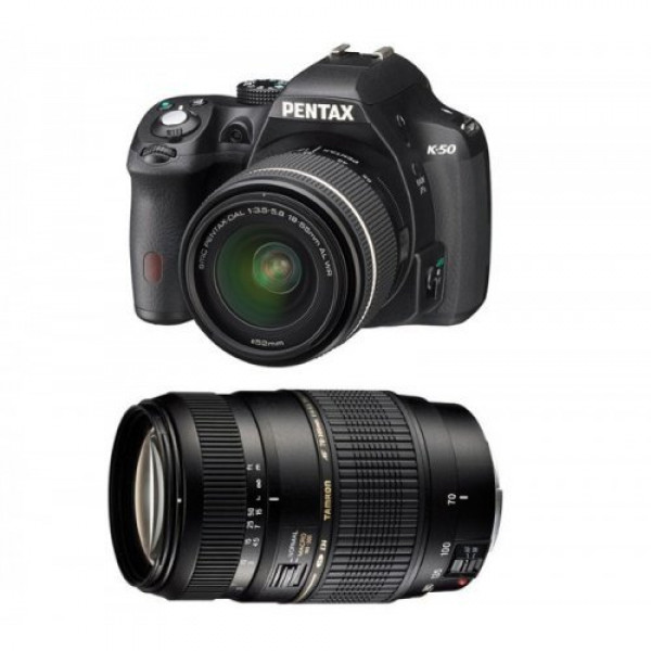 PENTAX K50 Noir + 18-55 DA-L WR + TAMRON 70-300 Di LD-31