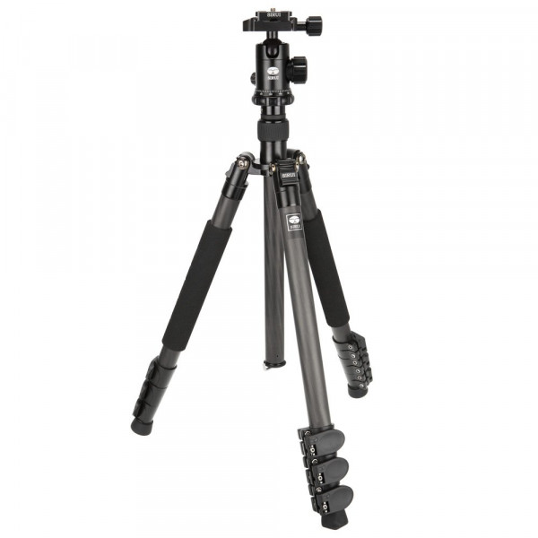 Sirui ET-1204/E-10 Easy Traveler Dreibeinstativ mit E-10 Kopf (Carbon, Höhe: 139 cm, Gewicht: 1,04kg, Belastbarkeit: 8kg) mit Tasche und Gurt-35