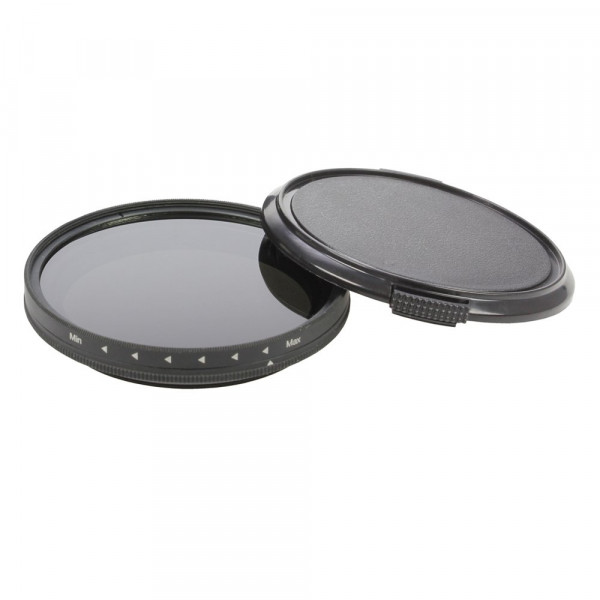 Dörr Digi Line Variabler ND4-400 Graufilter für Objektiv 77 mm mit Anschlussring 72 mm inkl. passendem Objektivdeckel/Nylon-Softcase-31