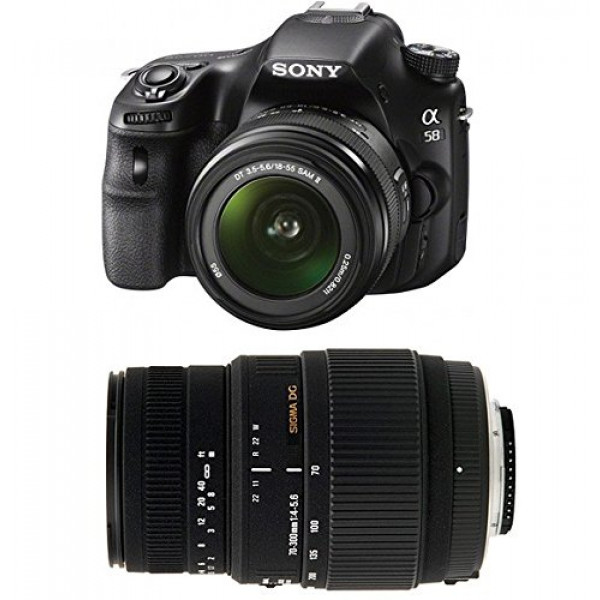 SONY Alpha 58 + 18-55 SAM + SIGMA 70-300 DG-31