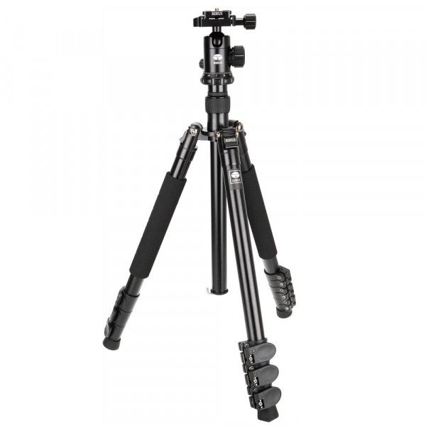 Sirui ET-1004/E-10 Easy Traveler Dreibeinstativ mit E-10 Kopf (Aluminium, Höhe: 139 cm, Gewicht: 1,3kg, Belastbarkeit: 8kg) mit Tasche und Gurt-35