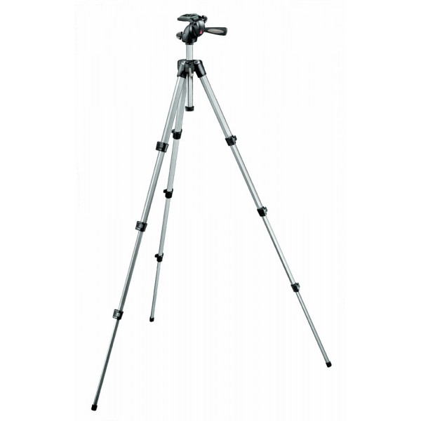 Manfrotto MK394-H Foto-Video Stativ-Kit Maxi mit integriertem 3-Wege-Neiger und Schnellwechseleinrichtung-31