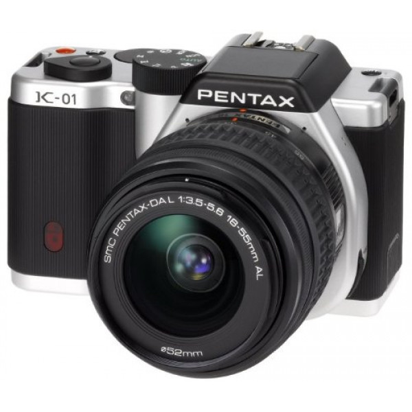 Pentax K-01 SLR Digital Kamera (16 Megapixel, 3-fach opt. Zoom, 7,6 cm (3 Zoll) Display, Full-HD Video, bildstabilisiert) inkl. 18-55mm Objektiv silber/schwarz-37