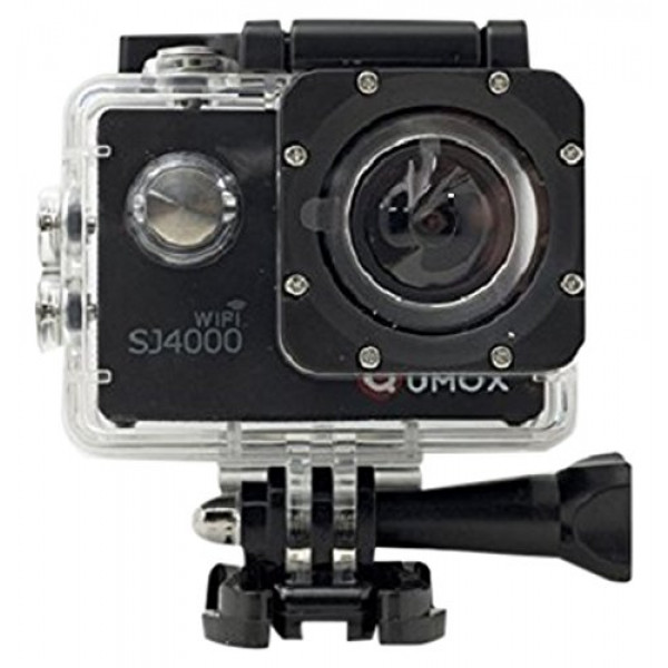 QUMOX Actioncam SJ4000, Wifi Action Sport Kamera, Camera Waterproof, Full HD, 1080p Video, Helmkamera, Schwarz, 117200-31