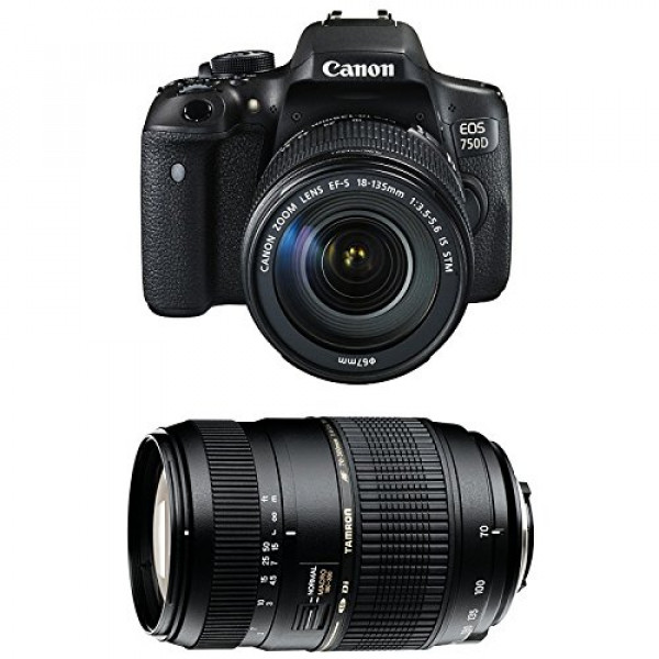 CANON EOS 750D + 18-135 IS STM + TAMRON 70-300 DI-33