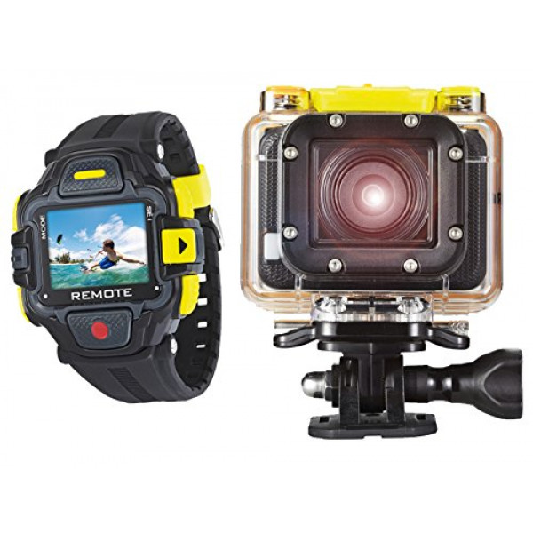 GoXtreme Easypix Full HD Action Kamera (3,2 cm (1,2 Zoll) OLED Farbdisplay, 16 Megapixel Sensor, 1080P, HDMI, USB 2.0, WiFi) inkl. Kontroll-Uhr schwarz-311