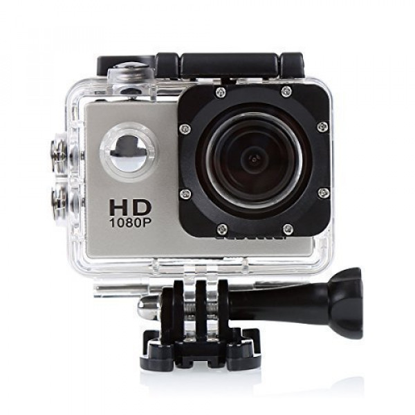 CS710 wasserdichte Action Kamera Fahrrad Helmkamera mit 120 Grad Weitwinkel 12MP HD DVR Auto Recorder Wasserdicht Camcorder (Grau)-39