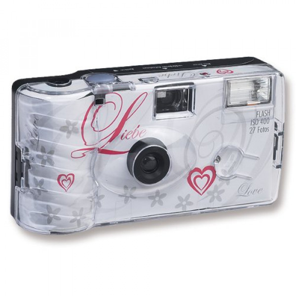10x Hochzeitskamera Einwegkamera Liebe weiss-32