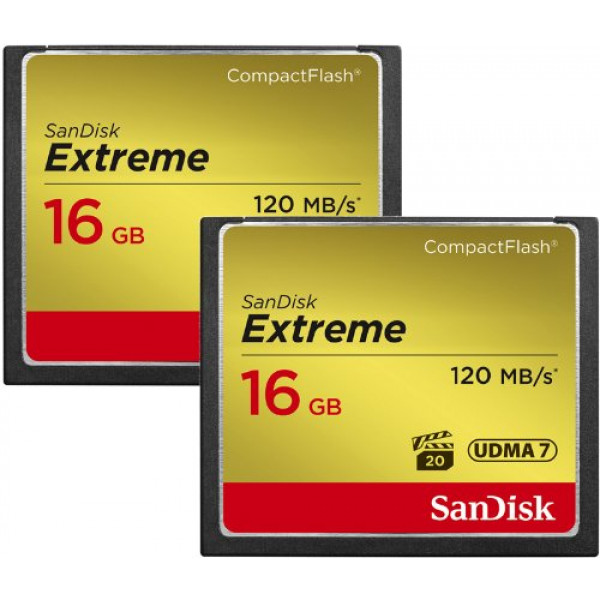 SanDisk Extreme CompactFlash 16GB Speicherkarte Doppelpack-32