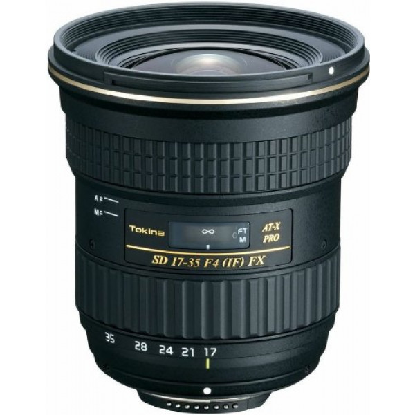 Tokina AT-X 17-35mm/f4.0 Pro FX Weitwinkelzoom-Objektiv (82 mm Filtergewinde) für Canon Objektivbajonett-39