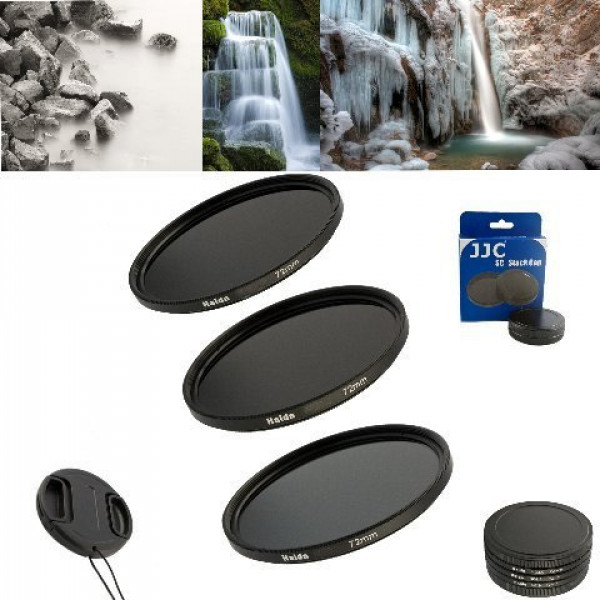 Neutral Graufilter Set bestehend aus ND4, ND8, ND64 Filtern 67mm inkl. Stack Cap Filtercontainer + Pro Lens Cap mit Innengriff-39