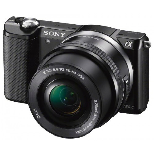 Megapixel, Alpha Zoll) (Full HD, (3 CMOS APS-C & Systemkameras cm Sony 20 Exmor Schwenkdisplay) 7,6 HD - schwarz inkl. SEL-P1650 Systemkamera - SEL-55210 5000 Digitalkameras Sensor, Objektiv