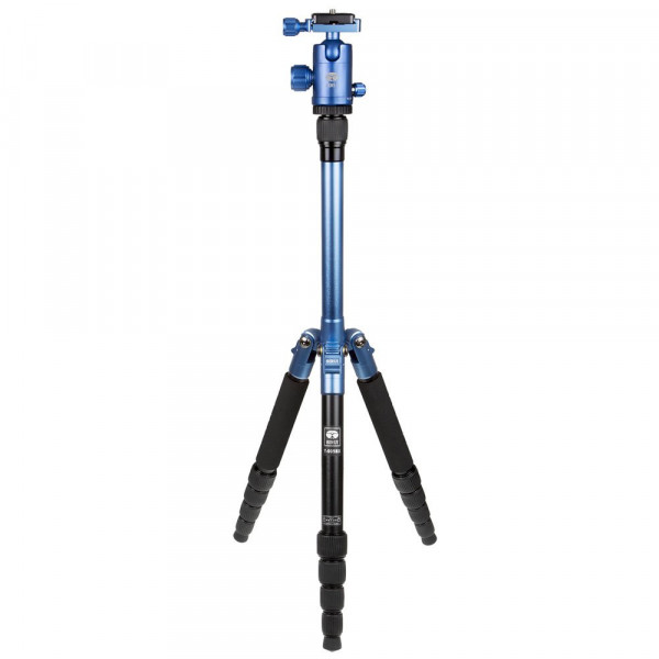SIRUI T-005X Traveler Ultralight Dreibeinstativ + C-10S Kugelkopf (Alu, Höhe: 130cm, Gewicht: 0,83kg, Belastbarkeit: 4kg) blau-35
