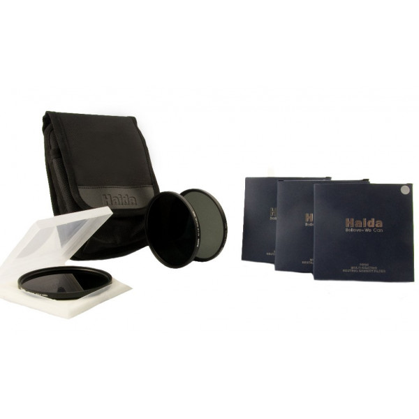 Haida PRO II Serie MC (mehrschichtvergütet) Neutral Graufilterset ND3.0 (1000x), ND1.8 (64x), ND0.9 (8x) 86mm Filterdurchmesser Inkl. Filtertasche-36