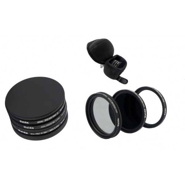 Haida Pro II Slim Filterset bestehend aus MC UV MC CPL und MC ND1.8 (64x) Für Fujifilm X10 / X20 / X30 Inkl. Filtercontainer und Tasche-35