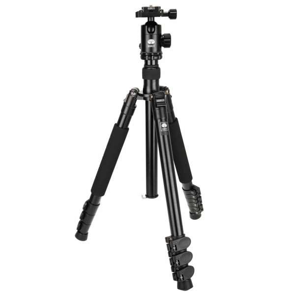 Sirui ET-2004/E-20 Easy Traveler Dreibeinstativ mit E-20 Kopf (Aluminium, Höhe: 144 cm, Gewicht: 1,65kg, Belastbarkeit: 12kg) mit Tasche und Gurt-35