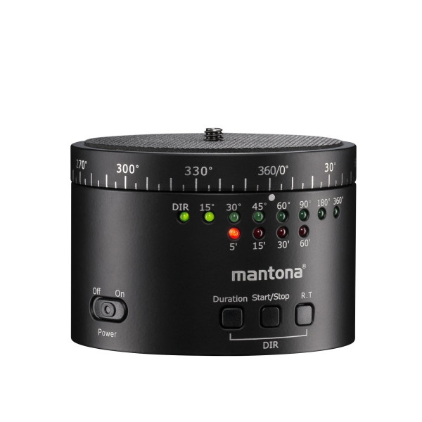 Mantona Turnaround 360 Automatic Panorama Stativkopf mit Gewinde (1/4 Zoll) für Zeitraffer und Intervall Fotoaufnahmen-36